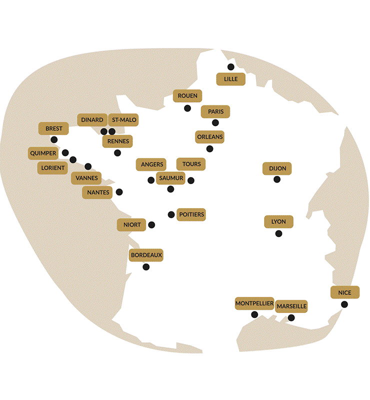 carte france villes Ouiker<br />

