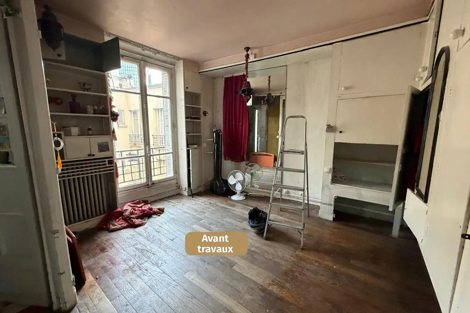 Photo d'un investissement locatif à Paris dans le 14eme arrondissement, avant travaux de rénovation